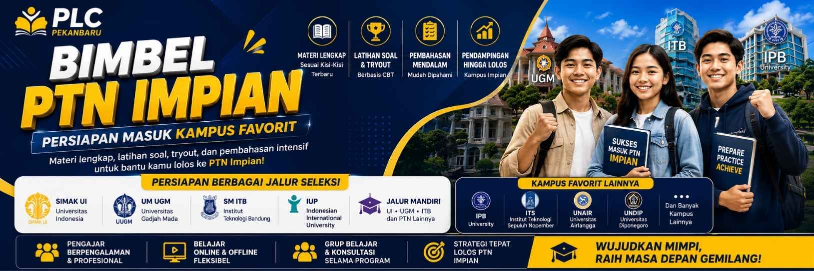 program bimbel kedinasan, les stpi, les sttd, les politeknik, les poltekip, les poltekim, les poltek ssn