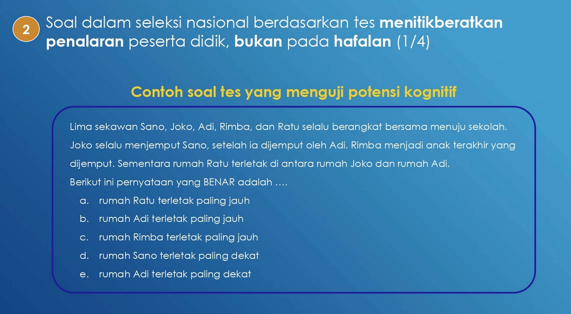 contoh soal potensi kognitif