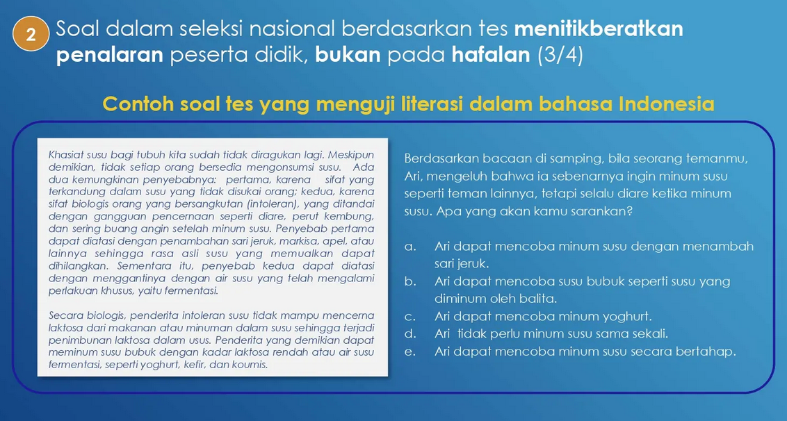 contoh soal literasi bahasa indonesia utbk 2023