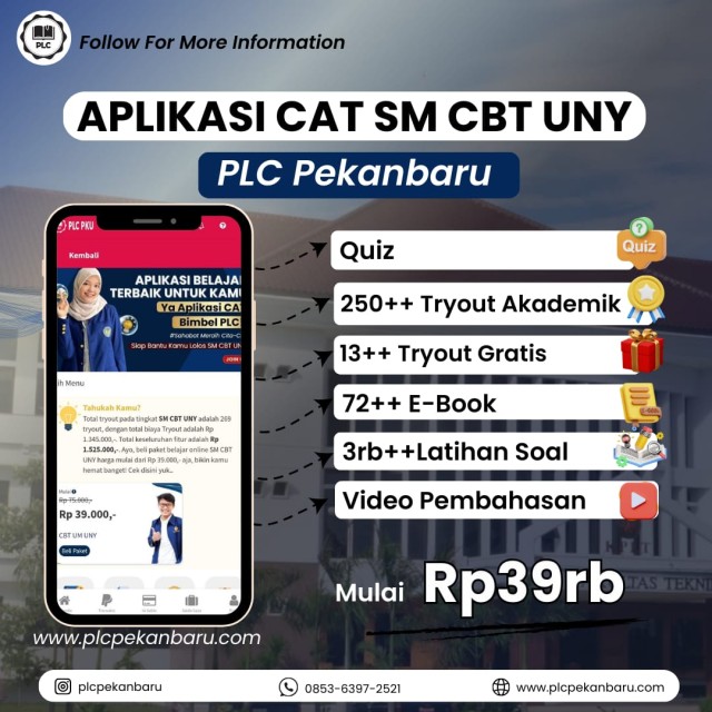 PAKET BELAJAR ONLINE SM CBT UNY 2026 SPESIAL APLIKASI CAT SM CBT UNY  12 BULAN
