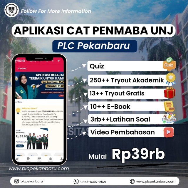 PAKET BELAJAR ONLINE PENMABA UNJ 2026 SPESIAL APLIKASI CAT PENMABA UNJ 12 BULAN