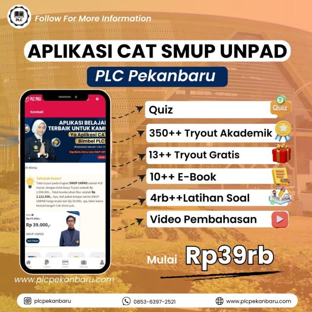 PAKET BELAJAR ONLINE SMUP UNPAD 2026 SPESIAL APLIKASI CAT SMUP UNPAD 12 BULAN