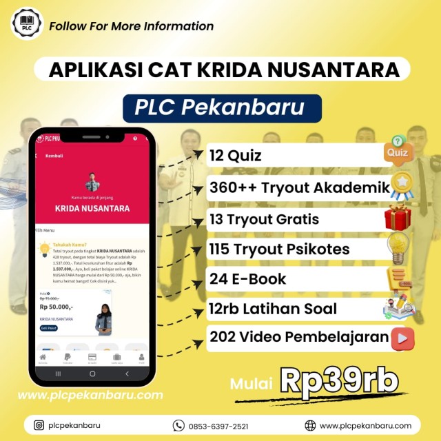 PAKET BELAJAR ONLINE KRIDA NUSANTARA 2026 SPESIAL APLIKASI CAT KRIDA NUSANTARA 3 BULAN