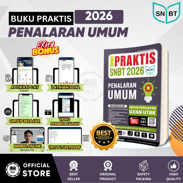 Buku UTBK 2026 - Praktis Materi & Bank Soal Penalaran Umum Tes UTBK SNBT 2026