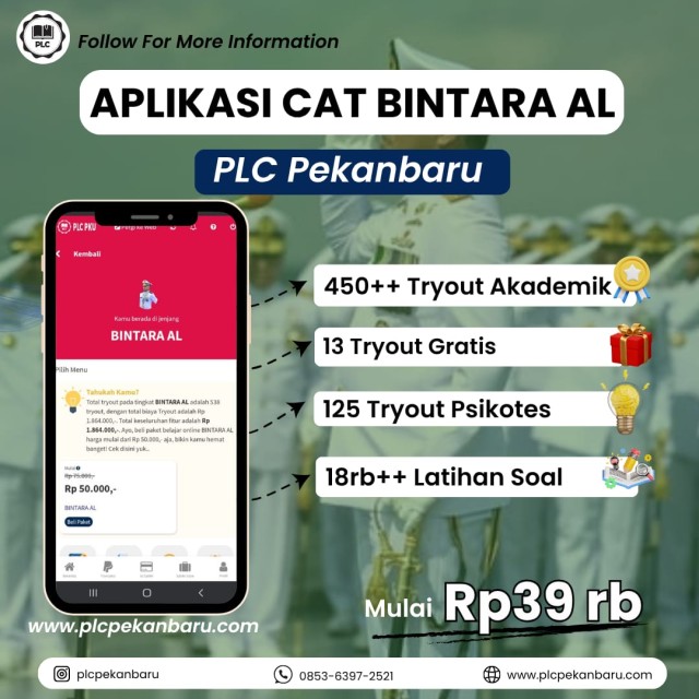 PAKET BELAJAR ONLINE BINTARA AL 2026 SPESIAL APLIKASI CAT BINTARA AL