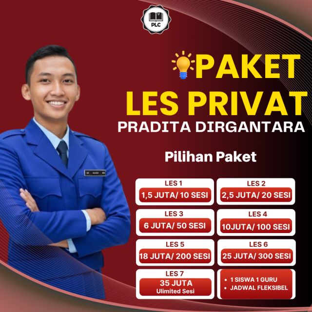 PAKET LES PRIVAT PRADITA DIRGANTARA
