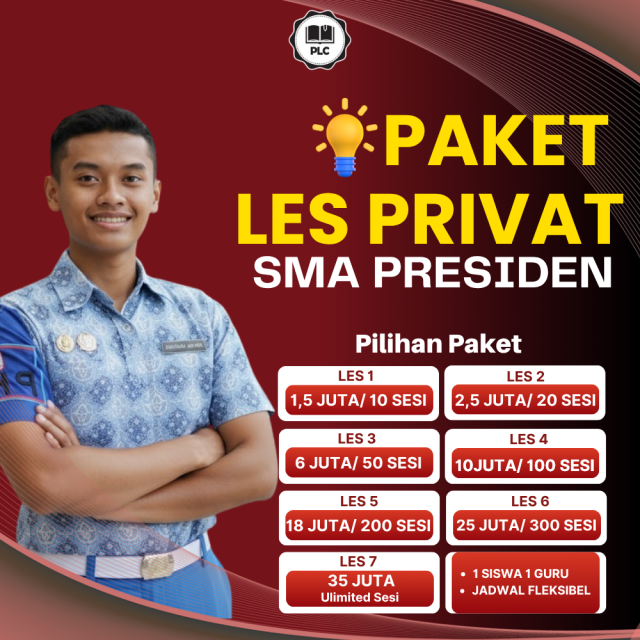 PAKET LES PRIVAT SMA PRESIDEN
