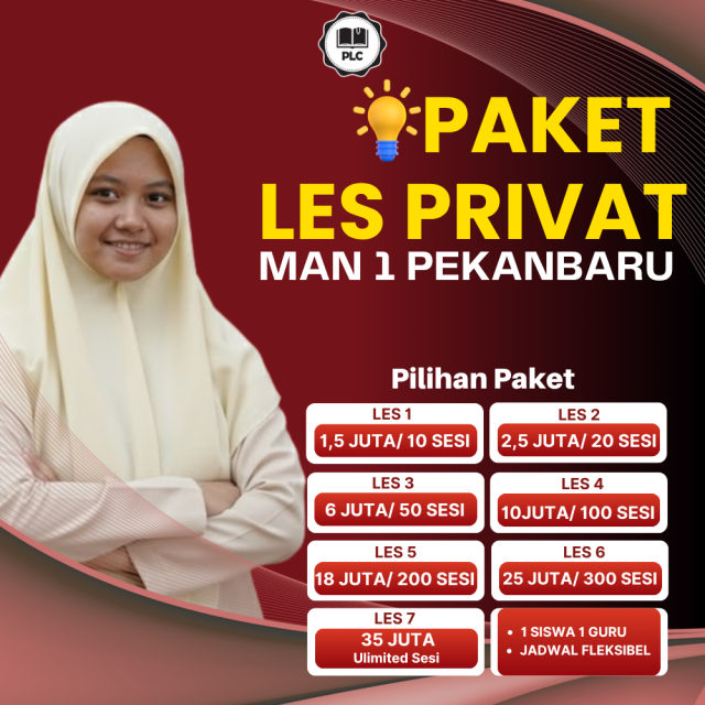 PAKET LES PRIVAT MAN 1 PEKANBARU