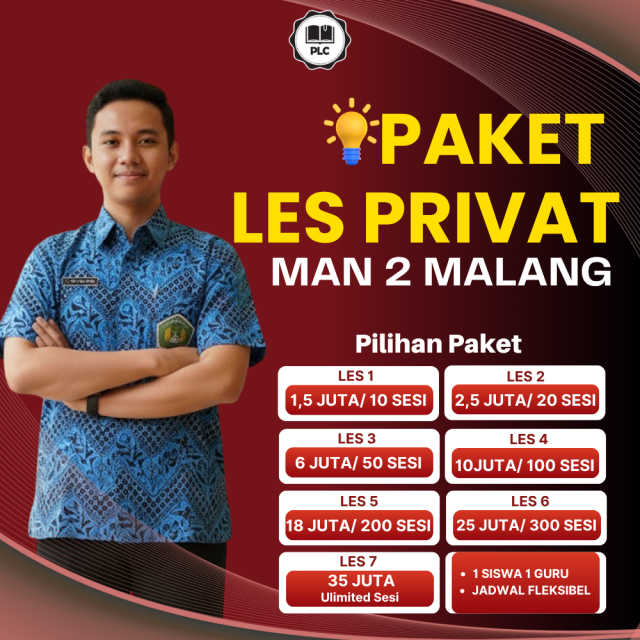 PAKET LES PRIVAT MAN 2 MALANG
