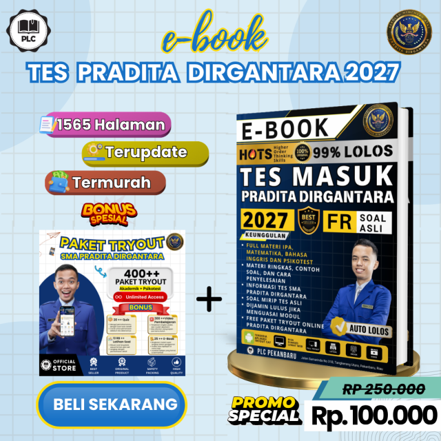 EBOOK TES MASUK SMA PRADITA DIRGANTARA 2027