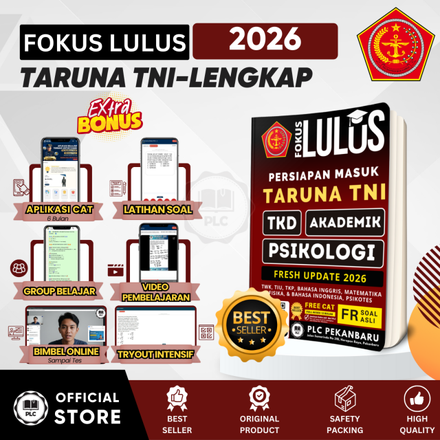 Buku Taruna TNI TKD Akademik Psikologi Terupdate Modul Tes Tarna TNI Paket Lengkap Terupdate 2026