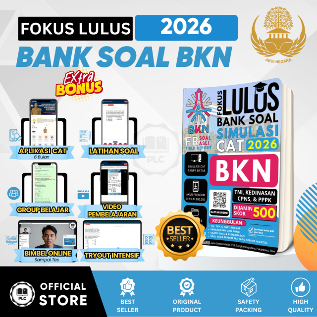 Buku Bank Soal Simulasi Cat Bkn Untuk Tni Kedinasan Cpns Pppk 2026