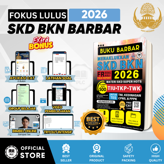 Buku Bar Bar Tes Skd Bkn Buku Masuk Badan Kepegawaian Negara Buku Bkn Skd
