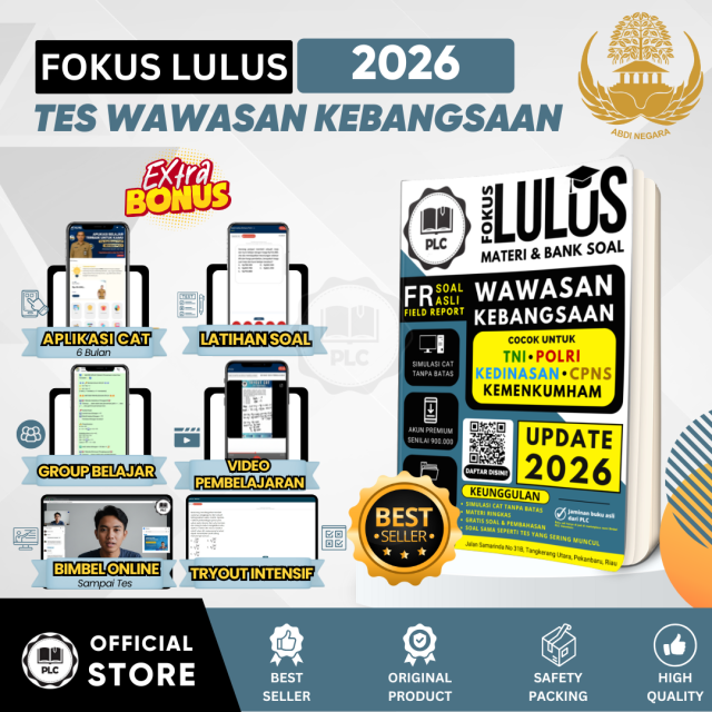 Buku TWK Tes Wawasan Kebangsaan Terupdate Tni Polri Kedinasan Cpns dan Kemenkumham 2026