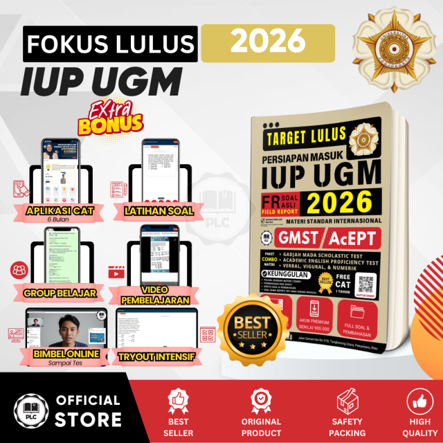 Buku Persiapan Tes Iup Ugm Modul Iup Ugm Kelas Internasional Materi Gmst dan Acept 2026