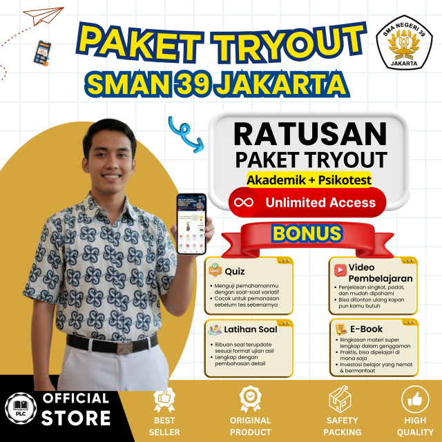 PAKET TRYOUT SMAN 39 JAKARTA