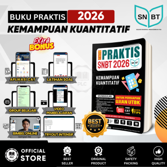 Buku UTBK 2026 - Praktis Materi & Bank Soal Kemampuan Kuantitatif Tes UTBK SNBT 2026