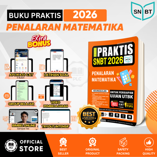 PLC - Buku Praktis Materi & Bank Soal Penalaran Matematika Persiapan Tes UTBK SNBT 2026