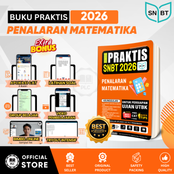 PLC - Buku Praktis Materi & Bank Soal Penalaran Matematika Persiapan Tes UTBK SNBT 2026