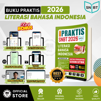 PLC - Buku Praktis Materi & Bank Soal Literasi Bahasa Indonesia Persiapan Tes UBTK SNBT 2026