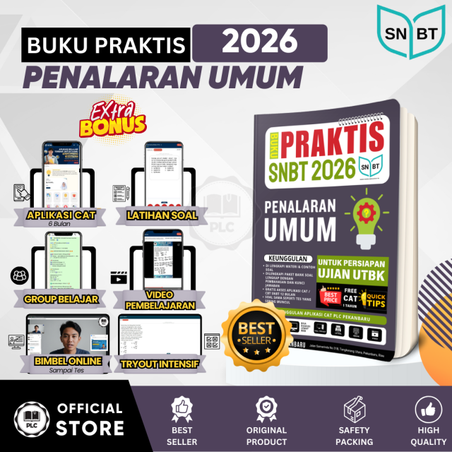 Buku UTBK 2026 - Praktis Materi & Bank Soal Penalaran Umum Tes UTBK SNBT 2026