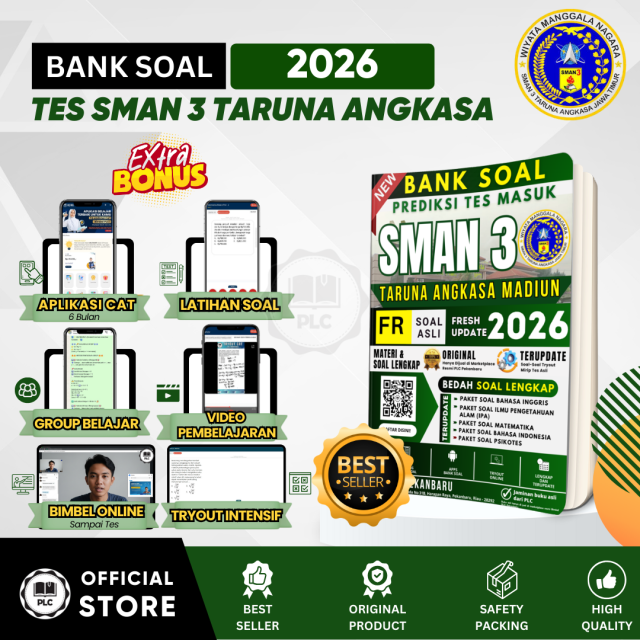Buku Tes SMAN 3 Taruna Angkasa Madiun 2026 Buku SMAN 3 Taruna Angkasa  Madiun 2026