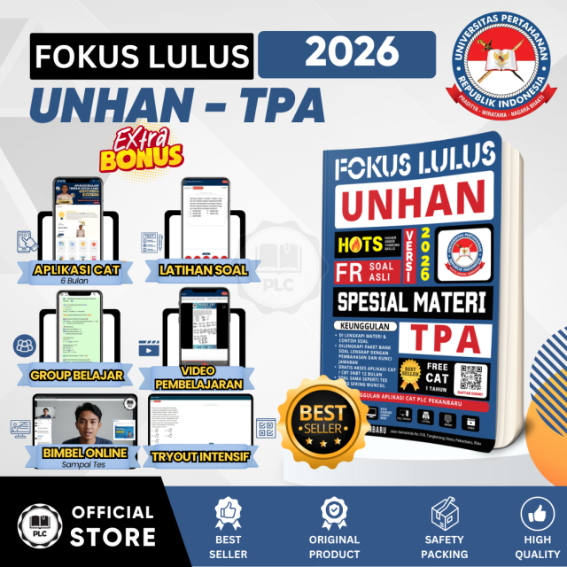 PLC - Buku UNHAN 2026 TPA Buku Tes Potensi Akademik UNHAN – Panduan Tes S2 & S3 (Update Terbaru)