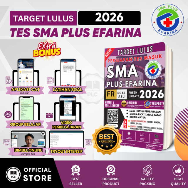 Buku Tes SMA Plus Efarina 2026 Buku SMA Plus Efarina 2026 Buku Masuk SMA Plus Efarina