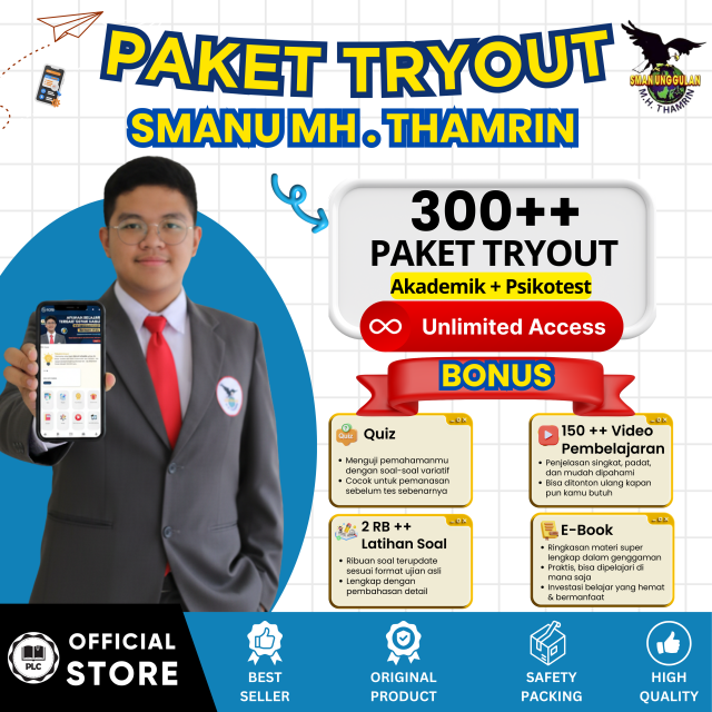 PAKET BELAJAR ONLINE SMA MH TAMRIN 2026 SPESIAL APLIKASI CAT SMA MH TAMRIN