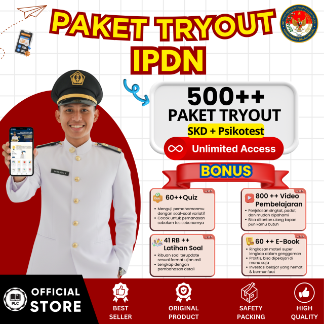 PAKET BELAJAR ONLINE IPDN 2025 SPESIAL APLIKASI CAT IPDN
