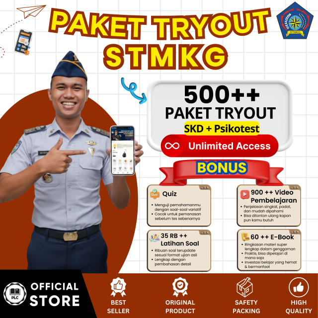 PAKET BELAJAR ONLINE STMKG 2026 SPESIAL APLIKASI CAT STMKG