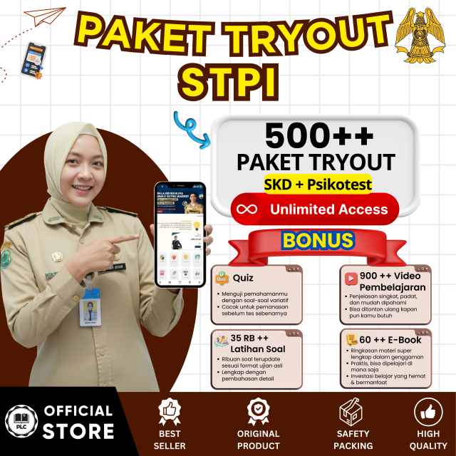 PAKET BELAJAR ONLINE STPI  2026 SPESIAL APLIKASI CAT STPI