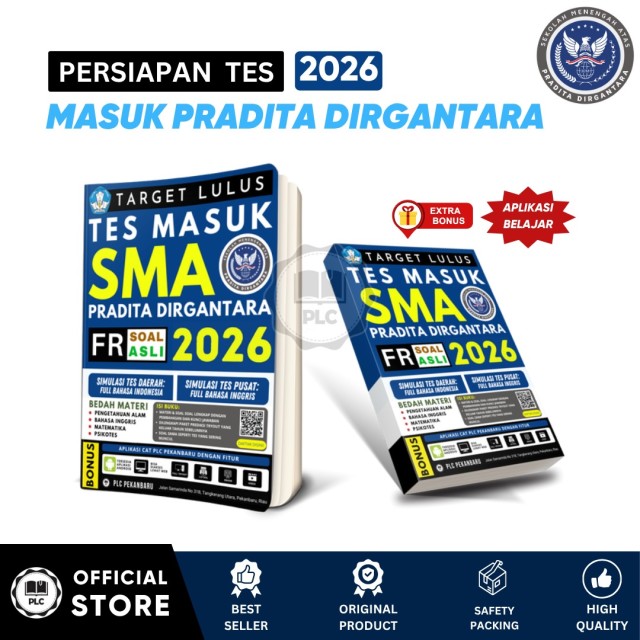 BUKU PERSIAPAN MASUK PRADITA DIRGANTARA  50% ENGLISH (Br TUA)