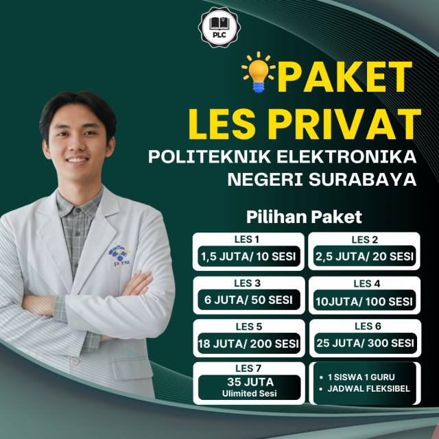 PAKET LES PRIVAT POLITEKNIK ELEKTRONIKA NEGERI SURABAYA