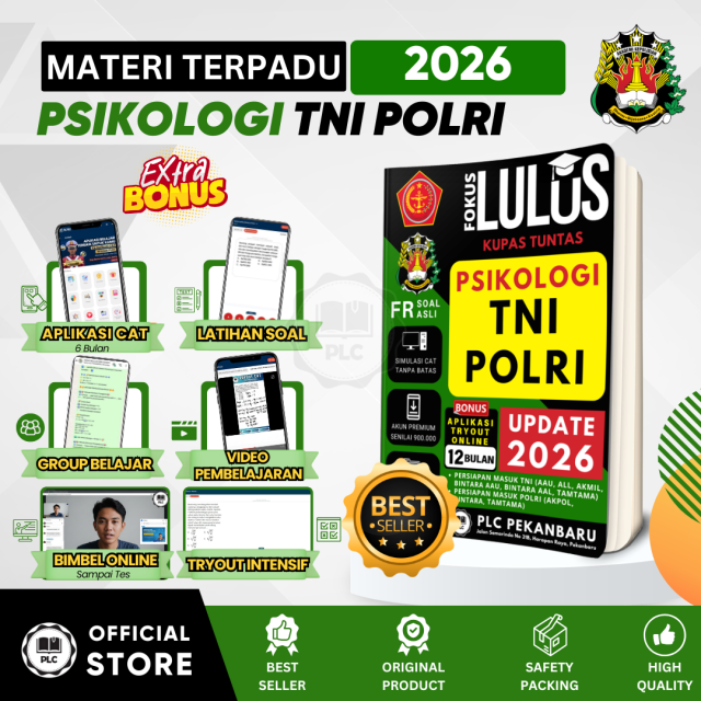 Buku Tes TNI POLRI- Materi & Bank Soal Psikologi TNI POLRI 2026/2027