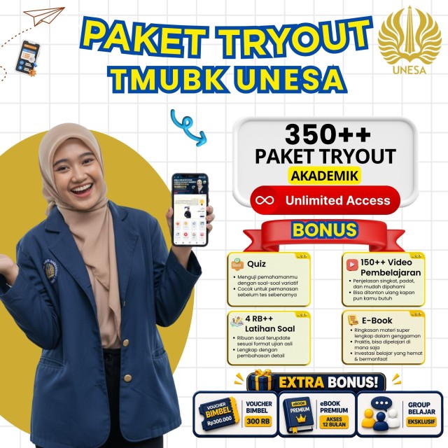 paket-belajar-online-tmubk-unnesa-2026-spesial-aplikasi-cat-tmubk-unnesa-12-bulan
