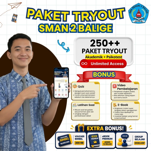 PAKET TRYOUT SMAN 2 BALIGE