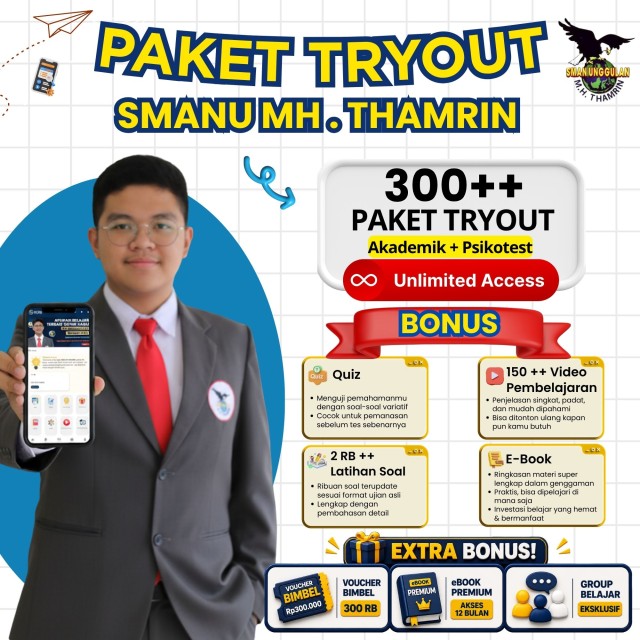 PAKET TRYOUT SMA MH TAMRIN 2026