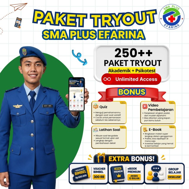 PAKET TRYOUT SMA PLUS EFARINA