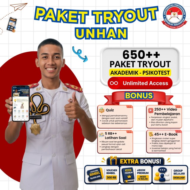 PAKET TRYOUT UNHAN 2026