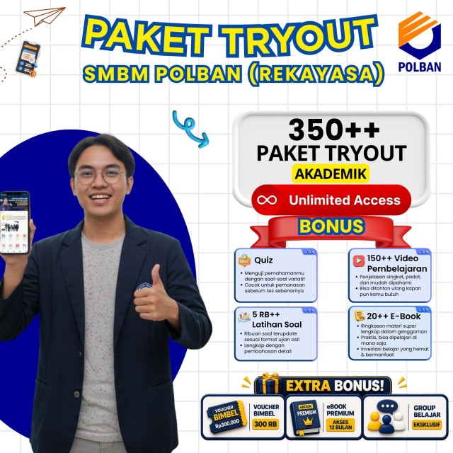 paket-belajar-online-smbm-polban-rekayasa-2026-spesial-aplikasi-cat-smbm-polban-rekayasa-12-bulan
