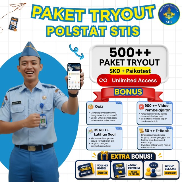 paket-belajar-online-stis-2026-spesial-aplikasi-cat-stis