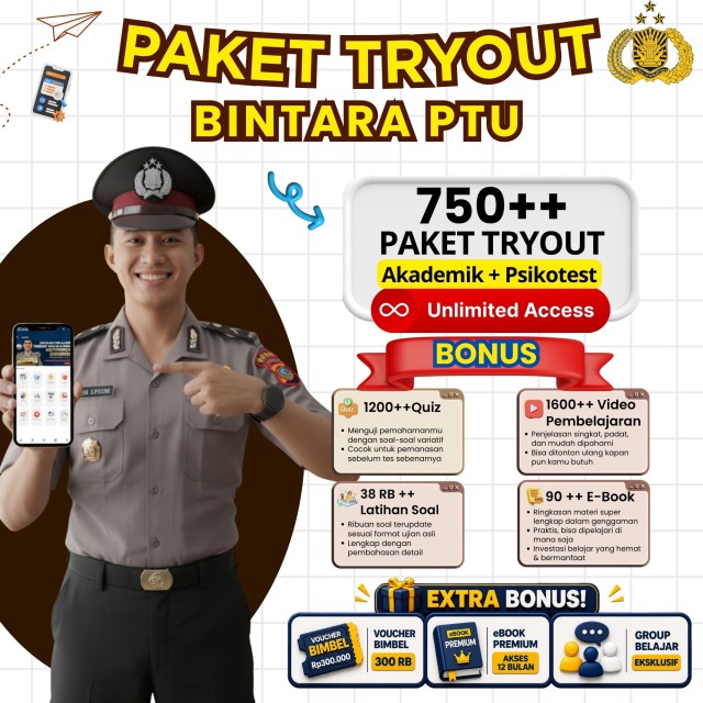 PAKET TRYOUT BINTARA POLRI