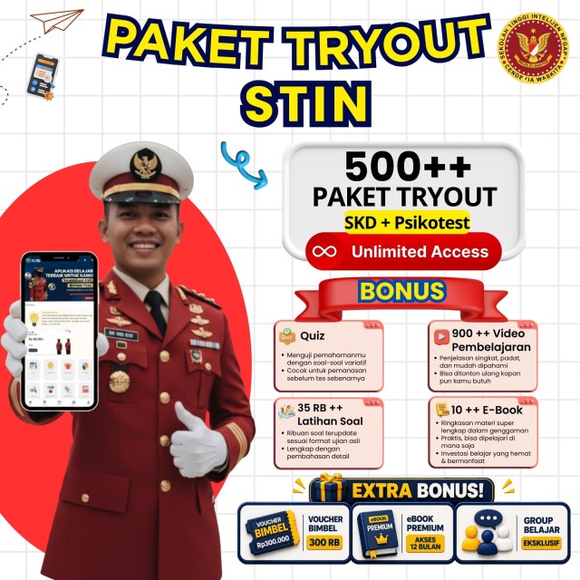 PAKET TRYOUT STIN 2026