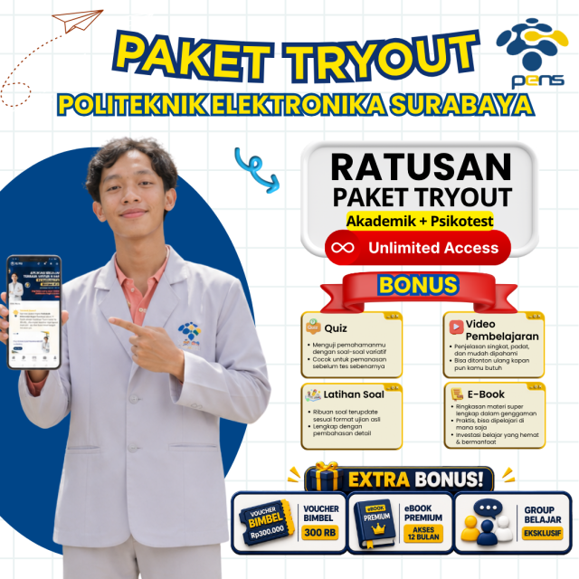 paket-tryout-politeknik-elektronika-surabaya
