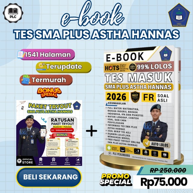 EBOOK TES MASUK SMA PLUS ASTHA HANNAS