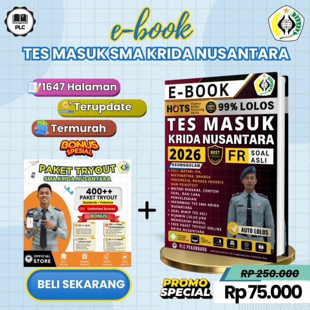 E-BOOK TES MASUK SMA KRIDA NUSANTARA