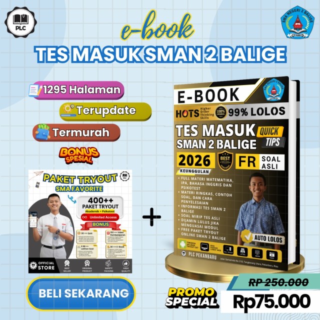 E-BOOK TES MASUK SMAN 2 BALIGE