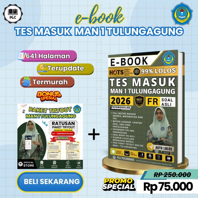 EBOOK TES MASUK MAN 1 TULUNGAGUNG 2026