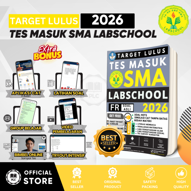 Buku Tes SMA Labschool  - Materi & Bank Soal Lengkap Tes Masuk SMA Labschool 2026/2027